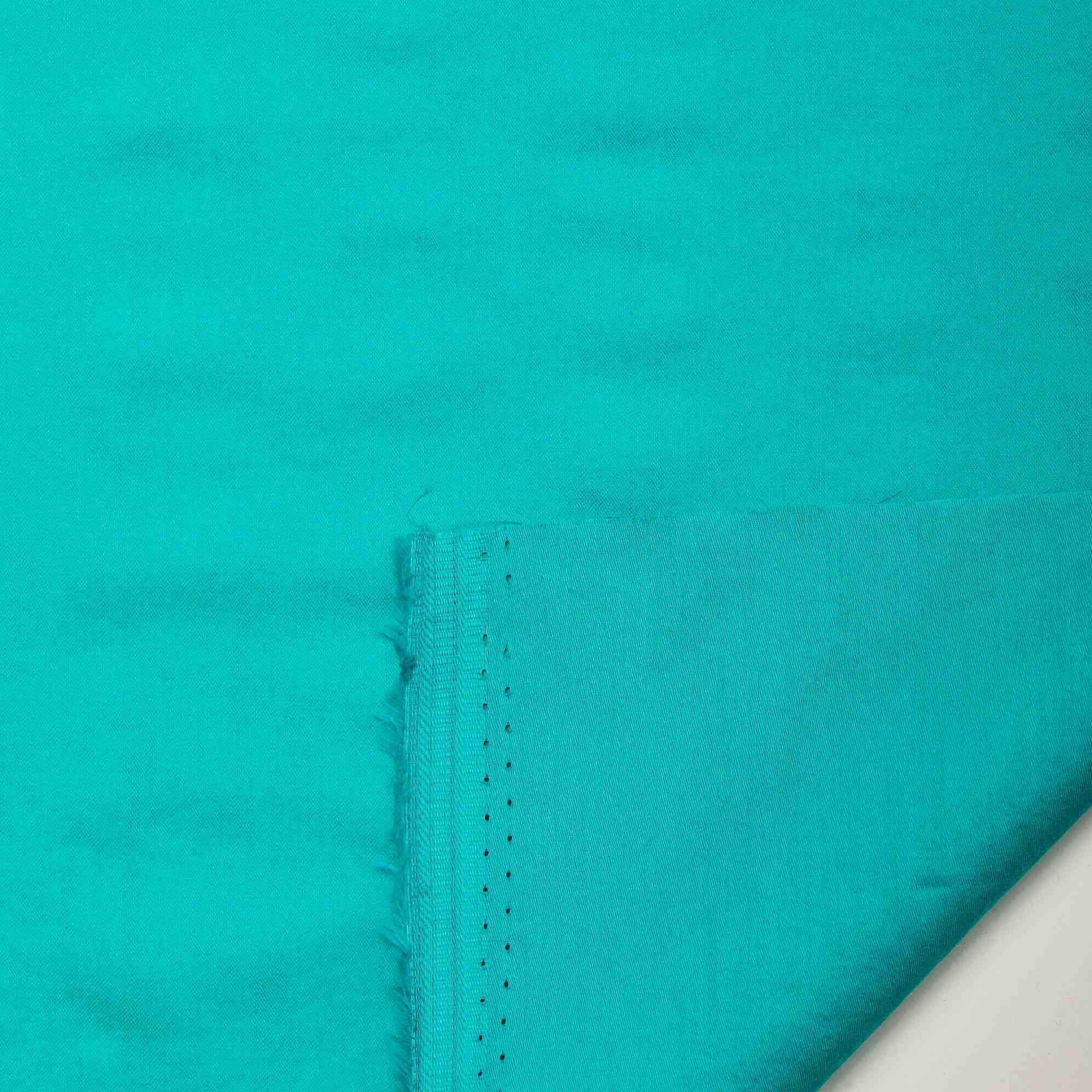 Хлопок тканый 12254 (Бирюзовый, 15-5425 TC, БП)