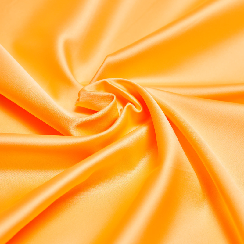 Сатин Эластичный W20-13B (Оранжевый, ZW-011A, БП)