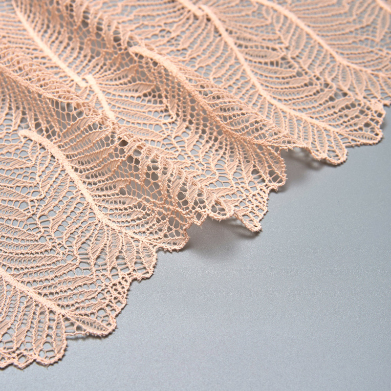 Кружево эластичное b61459 (Персиковый, N21051727A, 14-1310)