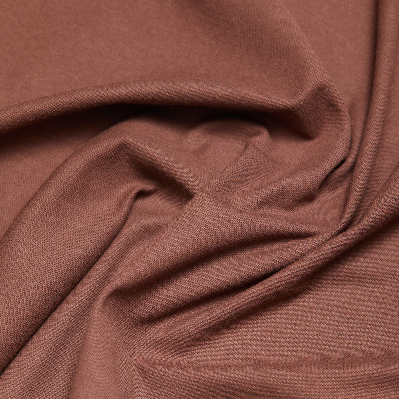 Хлопок трикотажный 2274 (Коричневый, корица, БП)