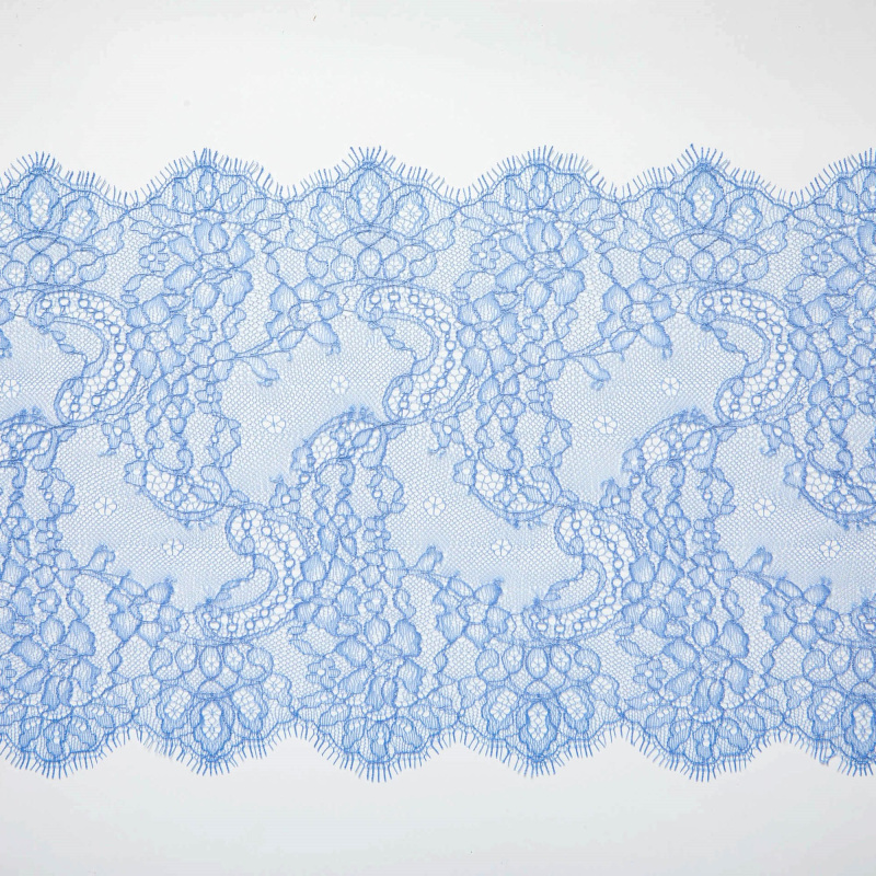 Кружево неэластичное W6763B (Голубой, L0012228B, БП)