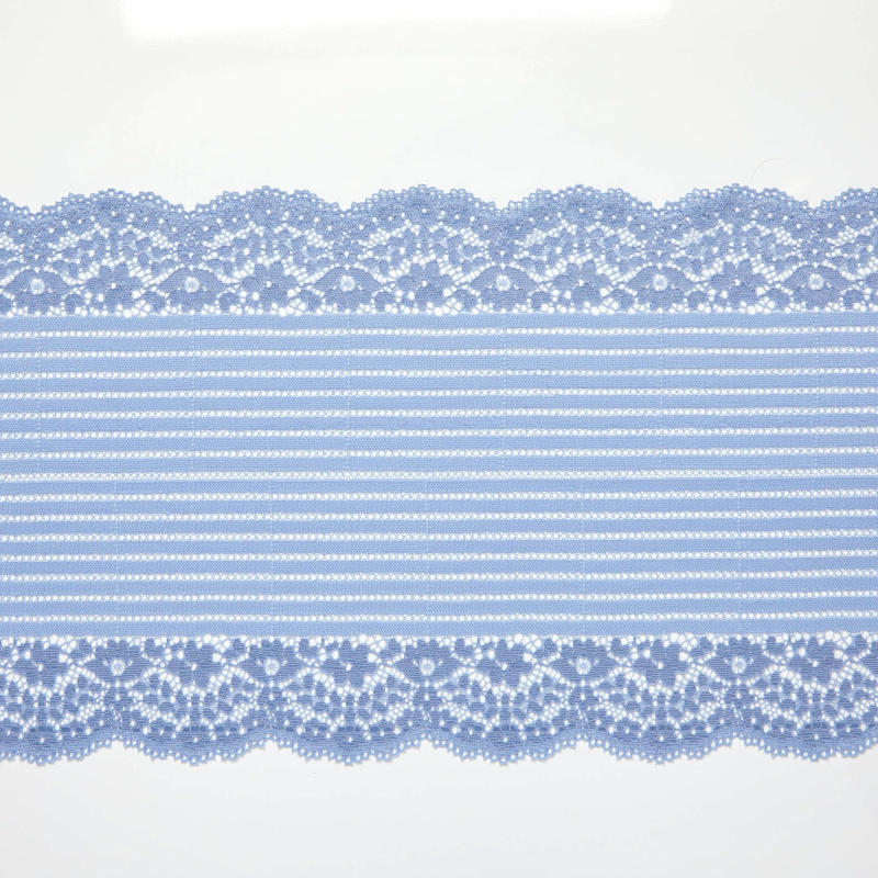 Кружево эластичное H6072M (Голубой, LL007615A, БП)