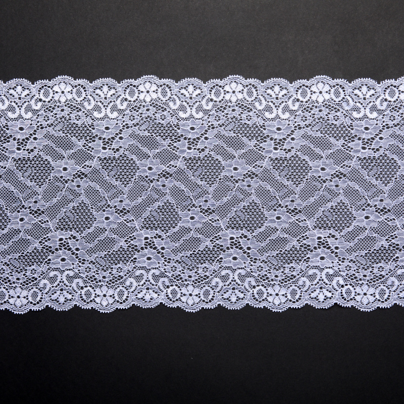 Кружево Эластичное H07715S (Белый, Стандарт, БП)
