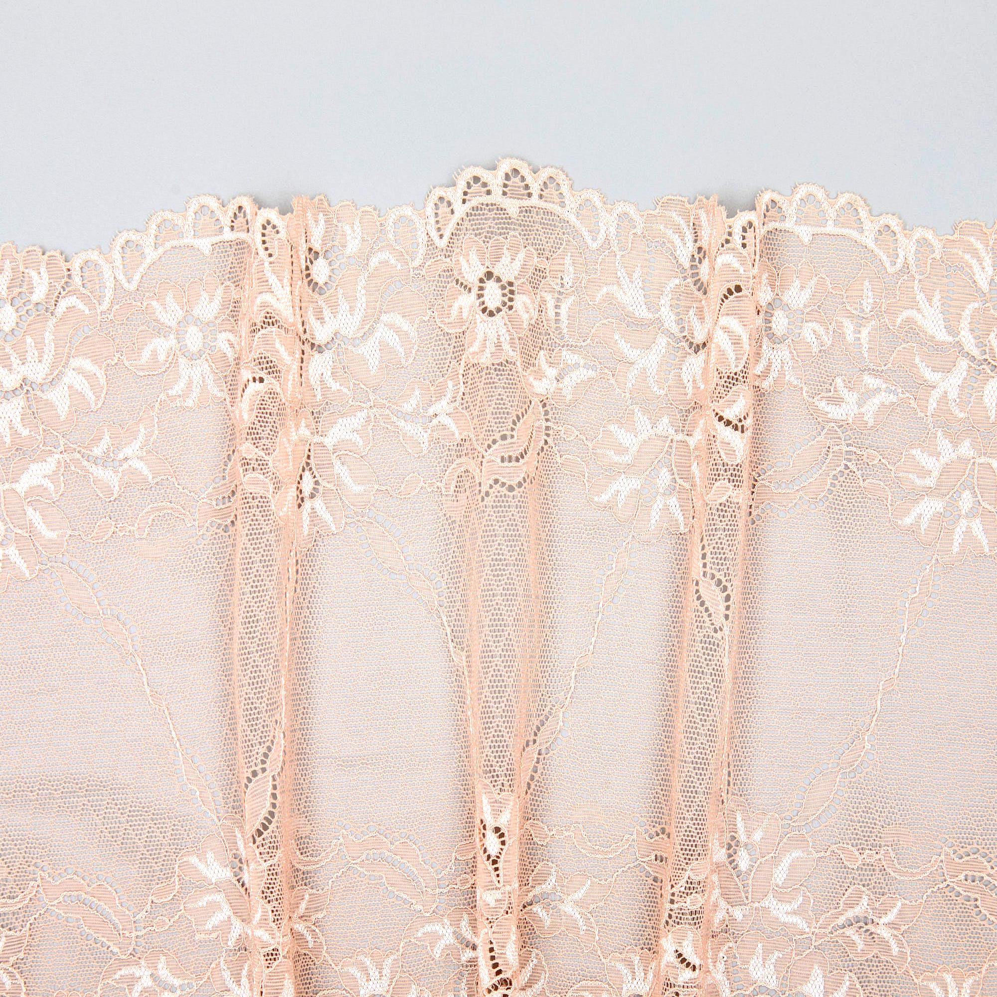 Кружево Эластичное 6348 (Бежевый, QH190728259B, БП)