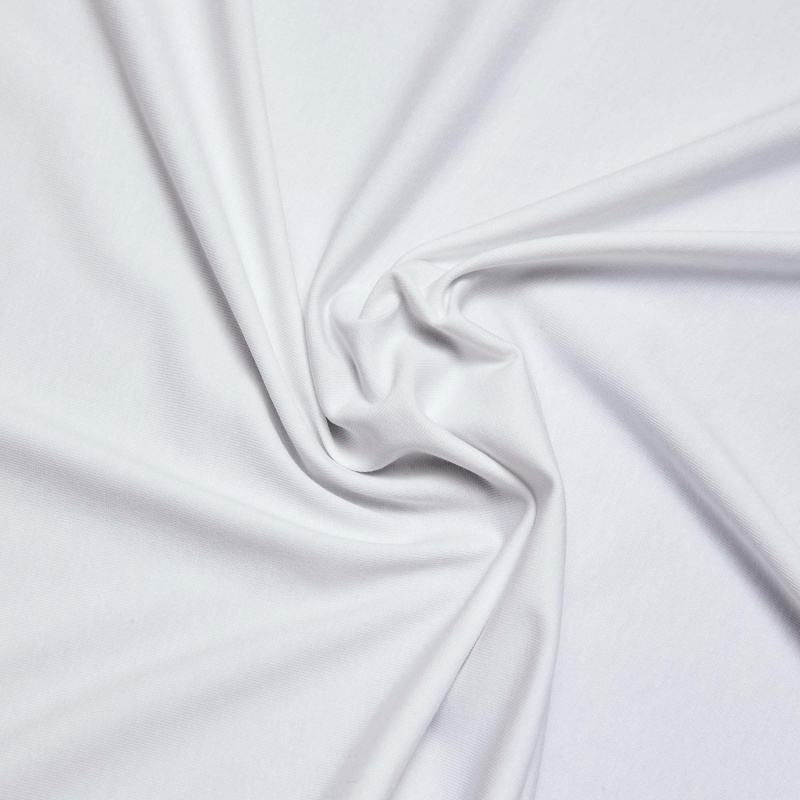 Хлопок трикотажный кулирная гладь 30/1 (Белый, BEYAZ, БП)