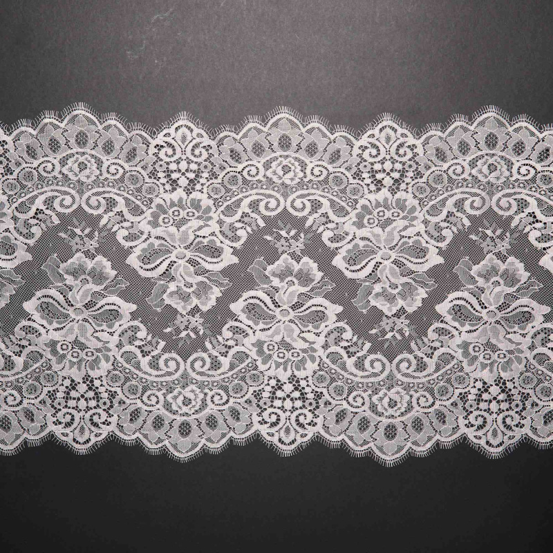 Кружево Неэластичное 7376B-1 (Серый, 551096A, БП)