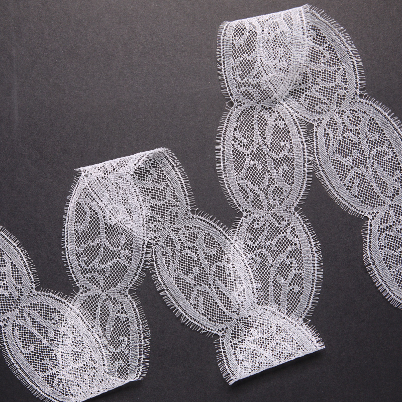 Кружево Неэластичное Узкое 390577 (Айвори, greige, БП)