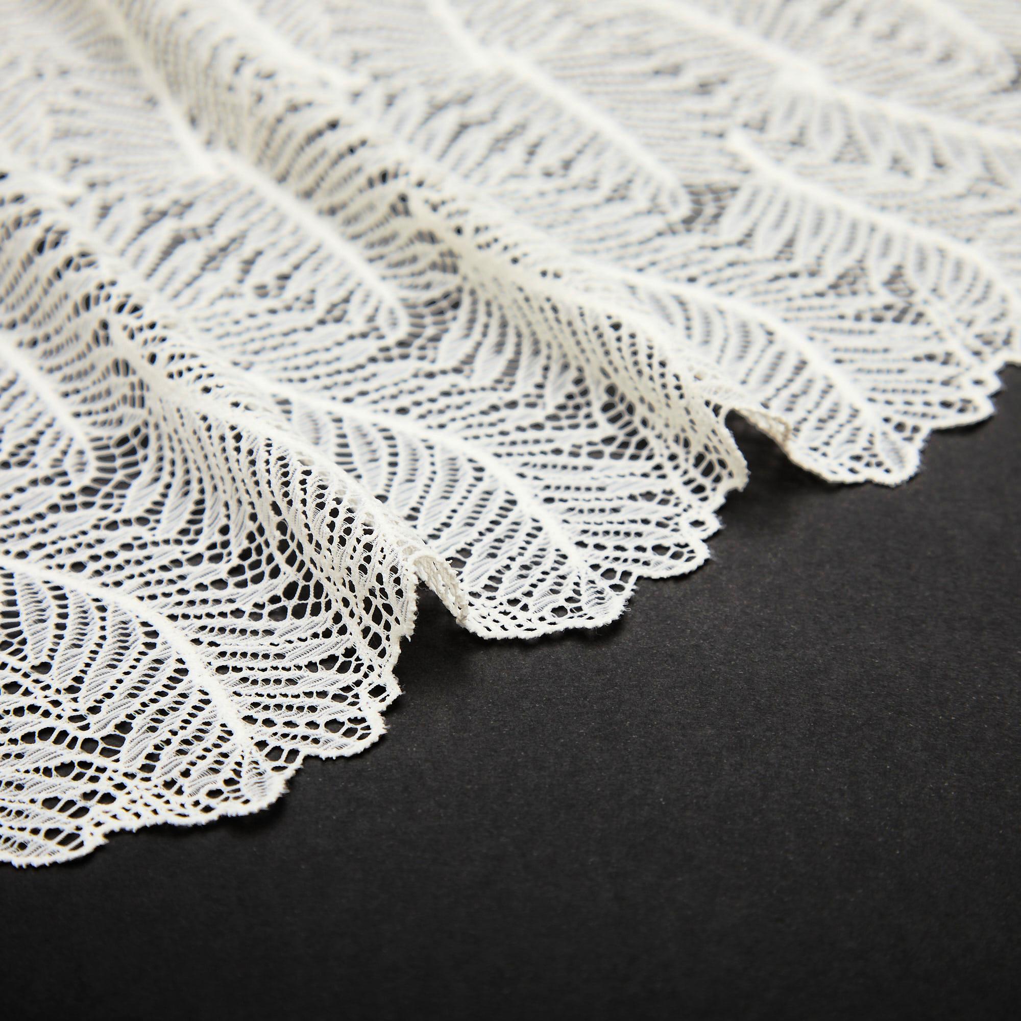 Кружево эластичное b61459 (Айвори, N21052705B, 11-0701)