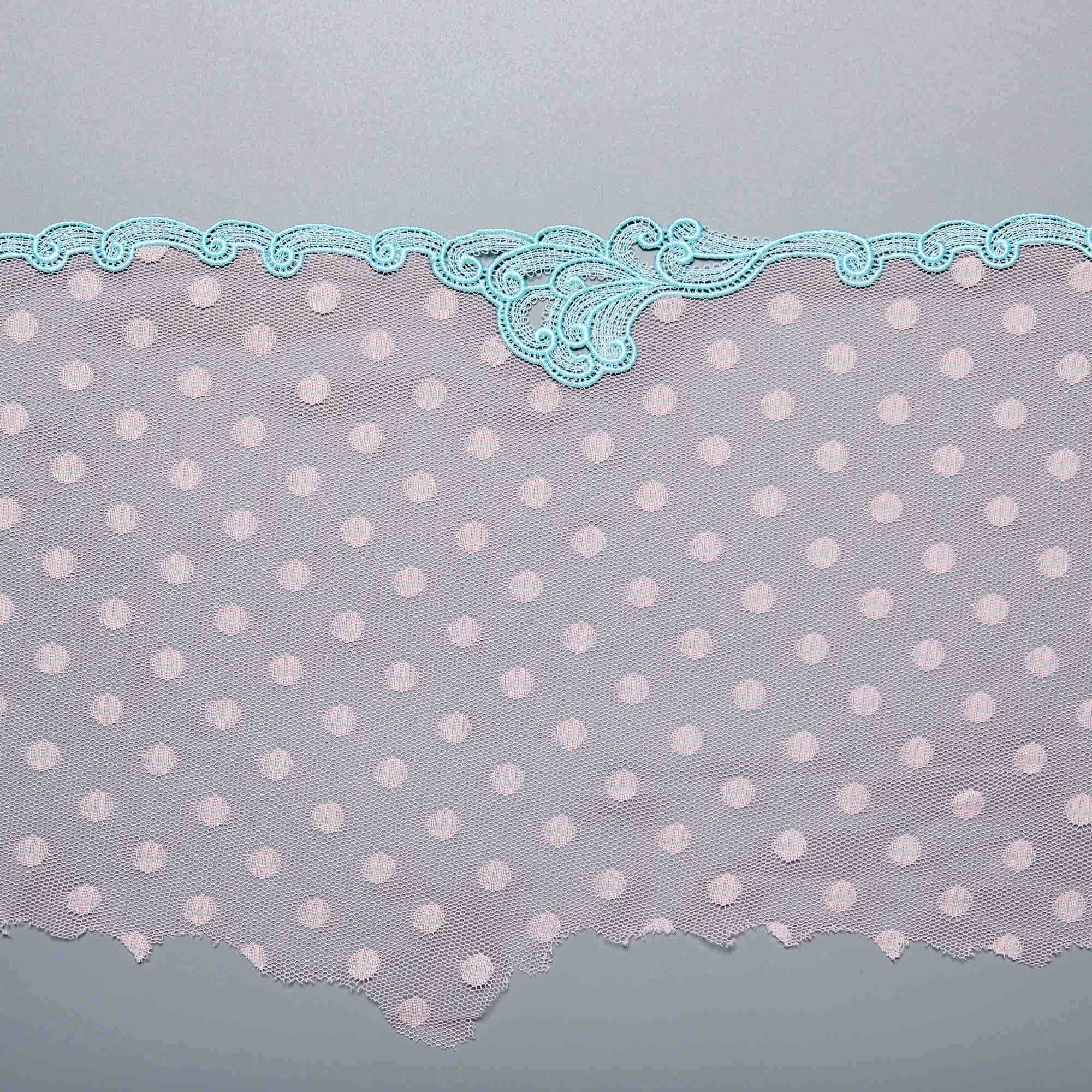 Вышивка на сетке неэластичной HA-30627A (Розовый, Col.A, БП)