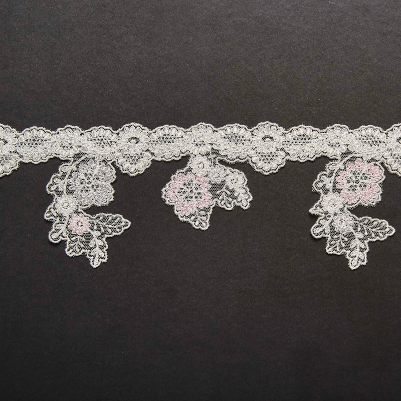 Вышивка На Сетке Неэластичной Узкая 425190 (Айвори, B 112/16, БП)