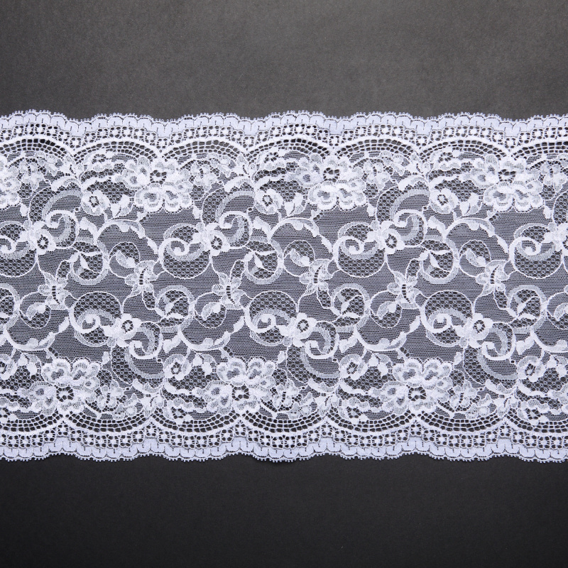 Кружево Неэластичное A0421F (Белый, Стандарт, БП)