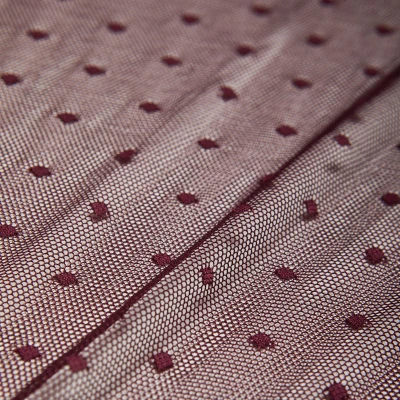 Сетка Эластичная В Мушку 66039 (Бордовый, SH171122155A, БП)