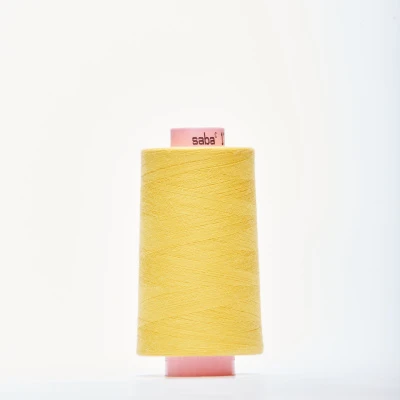 Нитки армированные saba 120 (Желтый, 120, БП)