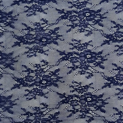 Кружевное Эластичное Полотно E1011A (Синий, L0006469, 19-3810)