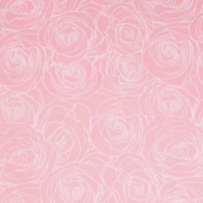 Сатин Эластичный Принт W20-13B P (Розовый, ROSES ROSE, 14-1911)
