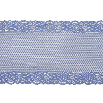 Кружево эластичное V63609 (Синий, SH211210068A, 19-3921)