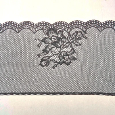 Кружево Эластичное J6059FAC (Черный, Стандарт, БП)