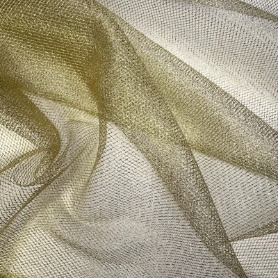 Сетка неэластичная декоративная ZTMM001 (Золотой, light gold, 16-0836)