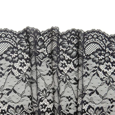 Кружево эластичное B61372soft (Черный, стандарт, 19-4007)