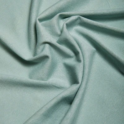 Хлопок трикотажный 11/21 (Зеленый, голубая дымка, 16-5808)