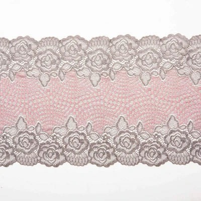 Кружево эластичное D9731BRDH (Серый, 332626, БП)