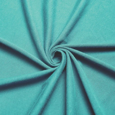 Хлопок трикотажный 2274 (Зеленый, морская волна, 17-5122)