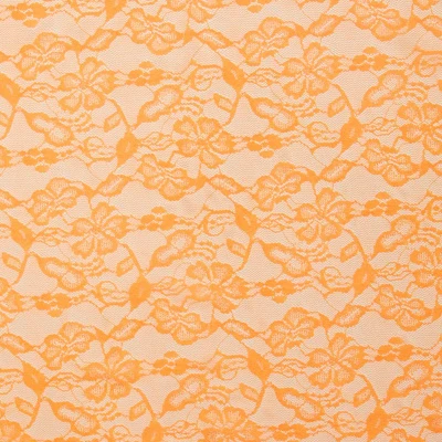 Кружевное Эластичное Полотно L02116D (Оранжевый, neon orange, БП)