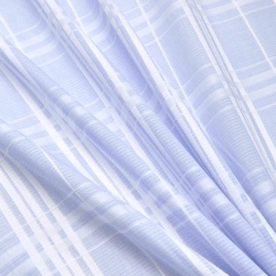 Хлопок тканый принт CBBEL-1551744 (Голубой, blue with white stripes, БП)
