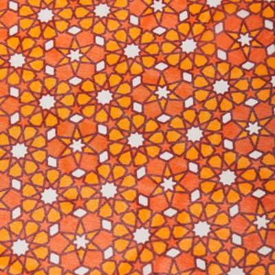 Шелк принт wh10146-8a (Оранжевый, MAROCCO/ORANGE/WHITE, БП)