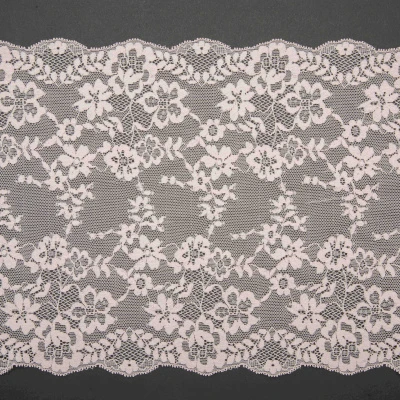 Кружево Эластичное L07720D (Розовый, rose pink, БП)