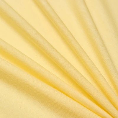 Хлопок трикотажный 11/21 (Желтый, ваниль, БП)